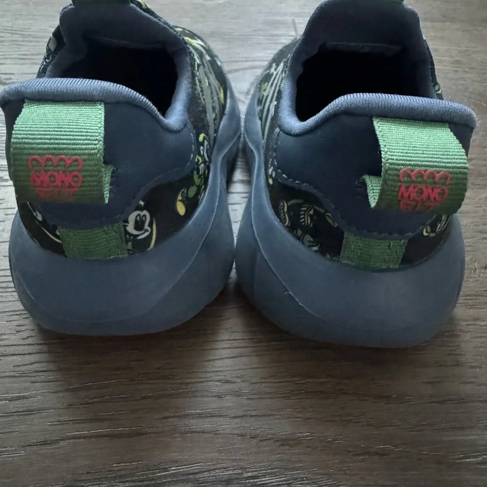 adidas Kids Black Sneakers with Green and Yellow Graphics